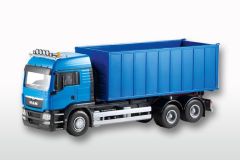 Camion porteur avec ampliroll - MAN TGS 6x4 Bleu
