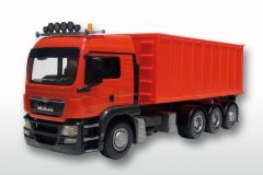 EMEK20898 - Camion porteur remorque de couleur rouge - MAN TGS LX 8x4