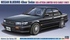 HAW21133 - Maquette à assembler et à peindre - NISSAN Bluebird Sedan - SSS Attesa 1987 noir