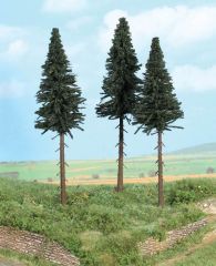 HEK2119 - Décor pour diorama - 3 Sapins à tronc haut de 17cm