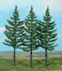 HEK2128 - Décor pour diorama - 3 épicéas standards de 21cm