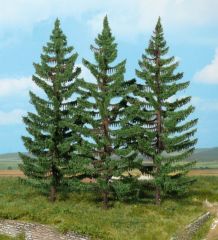 HEK2129 - Décor pour diorama - 3 épicéas de montagne de 20cm