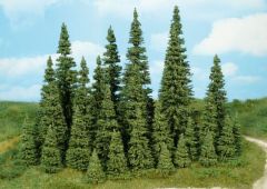 HEK2151 - Décor pour diorama - 9 Sapins de 5 à 7cm