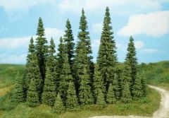 HEK2153 - Décor pour diorama - 4 Sapins de 12cm