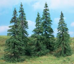 HEK2169 - Décor pour diorama - 7 modèles de sapins 7 à 11cm