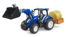 BRU2187 - Tracteur avec chargeur et benne basculante - NEW HOLLAND T5.120