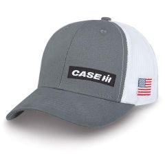 220076 - Casquette de couleur grise avec arrière en maille blanche – CASE IH