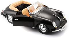 BUR22078ZW - Voiture cabriolet de 1961 couleur noire – PORSCHE 356