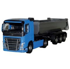 EMEK22354 - Camion bleu avec benne 3 essieux – VOLVO FH 4x2