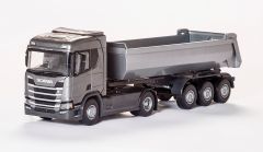 EMEK22483 - Camion avec benne - SCANIA R500 Next Génération gris 4x2