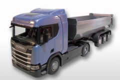 EMEK22484 - Camion avec benne basculante 3 essieux – SCANIA R500 4x2 bleu