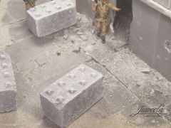 JUW23410 - Accessoire pour diorama - Blocs de bétons - 8 pièces