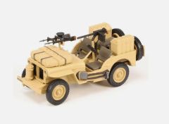 MCITY24212 - Véhicule militaire - JEEP Willis British Sas avec arme VICKERS K