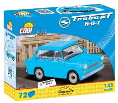 COB24539 - Jeu de construction - 72 pcs - TRABANT 601 de couleur bleu
