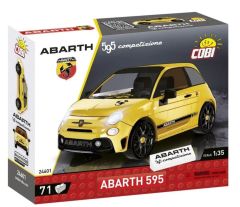 COB24601 - Jeu de construction - 71 pcs - FIAT Abarth 595 Competizione de couleur jaune