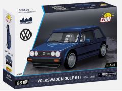 COB24615 - Jeu de construction - 68 pcs - VW Golf de couleur bleu 1976-1983
