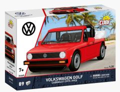 COB24660 - Jeu de construction - 89 pcs - cabriolet - VW Golf de 1979-1993 couleur rouge