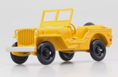 DIN24M - Voiture de couleur jaune - Edition Atlas - JEEP version civile