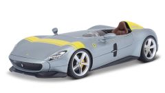 BUR26027 - Voiture sportive FERRARI Monza SP1 de 2019 de couleur grise métallisée