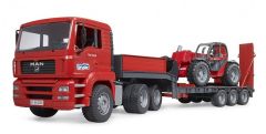 Camion avec porte engins et télescopique MANITOU MLT 633 – MAN TGA – Disponible en Janvier 2023