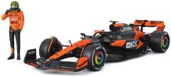 BUR28040N - Voiture du GP de Miami 2024 pilotée par Lando NORRIS - McLAREN MCL38 #4 avec pilote