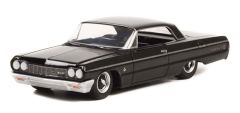 GREEN28090-B - Véhicule sous blister de la série BLACK BANDIT Collection -CHEVROLET IMPALA Lowrider 1964