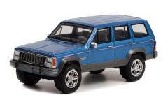 GREEN28100-D - Voiture sous blister 80e anniversaire JEEP - JEEP Cherokee 1991