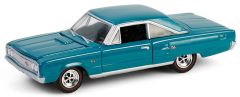 GREEN28160-C - Voiture sous blister 60e Anniversaire HEMI - DODGE Coronet R/T Hemi 1967 turquoise