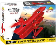 COB2986 - Jeu de construction – 174 pcs - FOKKER Dr. 1 RED BARON