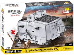 COB2989 - Jeu de construction – 840 pcs - STURMPANZERWAGEN A7V