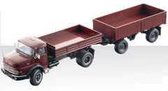CON1056/03 - Camion MERCEDES-BENZ LAK 1624 Benne avec Remorque 2 Essieux