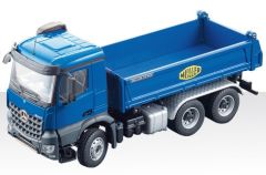 CON78181 - Camion 6x4 MERCEDES Arocs avec benne MEILLER couleur bleu