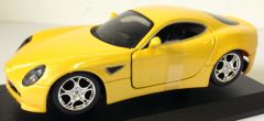 BUR43000D - Voiture sportive ALFA ROMEO 8C Competizione de couleur jaune