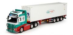 TEK64409 - Camion 6x4 FH03 XXL porte container 3 essieux et container 40 pieds KNUT ENGER frigorifique
