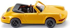 WIK016504 - Voiture cabriolet jaune PORSCHE carrera