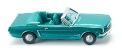 WIK020547 - FORD Mustang cabriolet "Turquoise métalisé" Ech:1/87