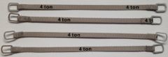 YCC334-2 - Ensemble de 4 sangles de levage grise de 10 cm 4 tonnes