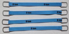 YCC337-1 - Ensemble de 4 sangles de levage bleu de 10cm 8 tonnes