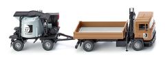 WIK068903 - MAN F90 4x2 benne avec gure de chargement et remorque pour préparer l'asphalte Ech:1/87