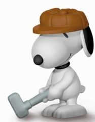 SHL22077 - Figurine de l'univers PEANUTS - Snoooy Golfeur
