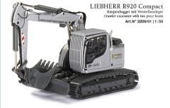 CON2209/01 - Pelleteuse couleur grise LIEBHERR R920 Compact