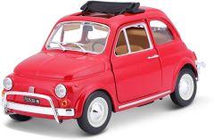 BUR22099RO - Voiture de 1965 rouge – FIAT 500L