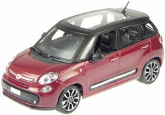 BUR22126REZW - Voiture de couleur rouge et noire – FIAT 500L