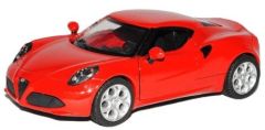 NEW50033D - Voiture de couleur rouge - ALFA ROMEO 4C