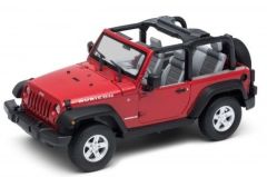 WEL22489C-W - Voiture 4x4 rouge – Jeep Wrangler rubicon
