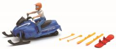 NEW37155C - Coffret avec moto neige, accessoire et personnage