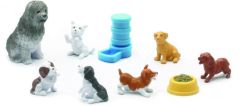 NEW34132E - Coffret d'animaux et accessoires - 7 Chiens
