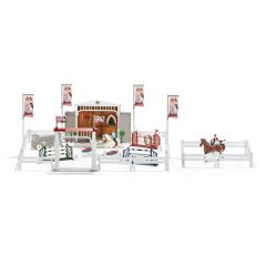SHL42338 - Grand concours hippique avec cavalières et chevaux