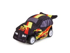Voiture à traction de course en peluche