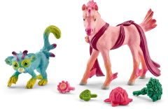 SHL41439 - Figurine SCHLEICH duo d'animaux arc-en-ciel